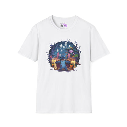 Halloween Stitch w/Ghosts and Witch Adult T-shirt