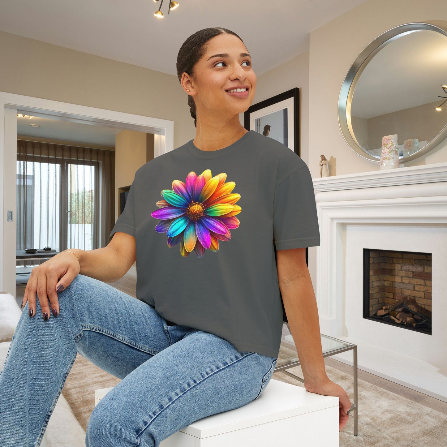 Spectrum Petals Women's Boxy Tee