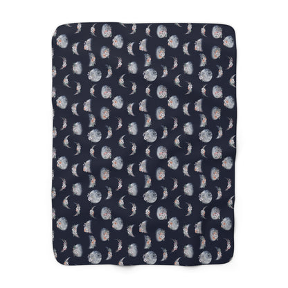 Lunar Garden Fleece Blanket