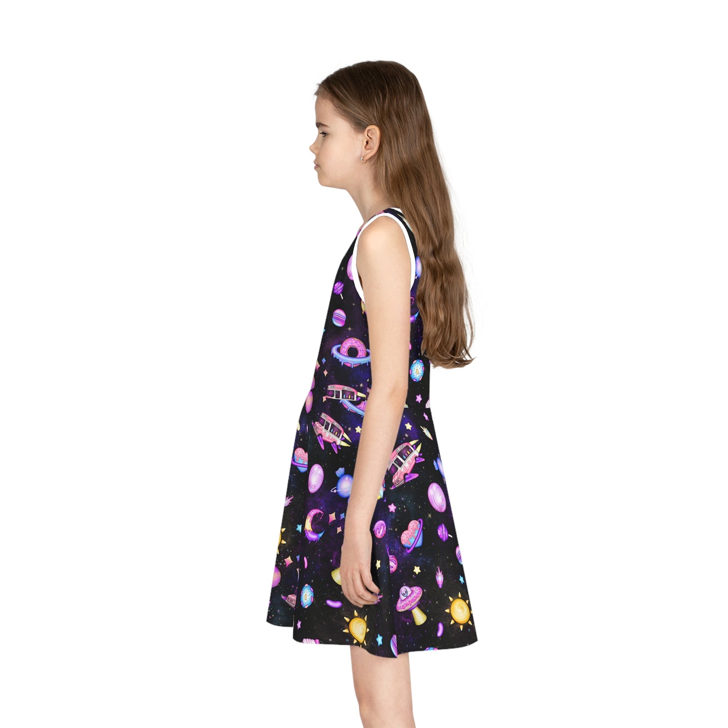 Cosmic Recess Girls' Sleeveless Sundress