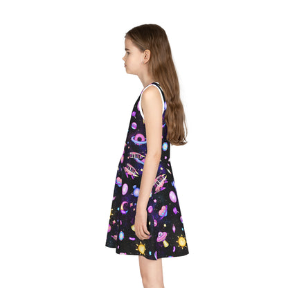 Cosmic Recess Girls' Sleeveless Sundress