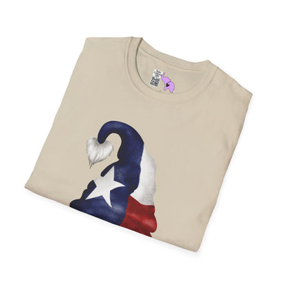 Texas Bowtie Gnome Adult T-shirt