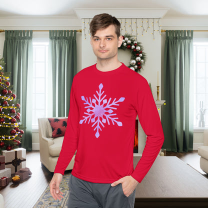 Large Snowflake Adult Long Sleeve Tee
