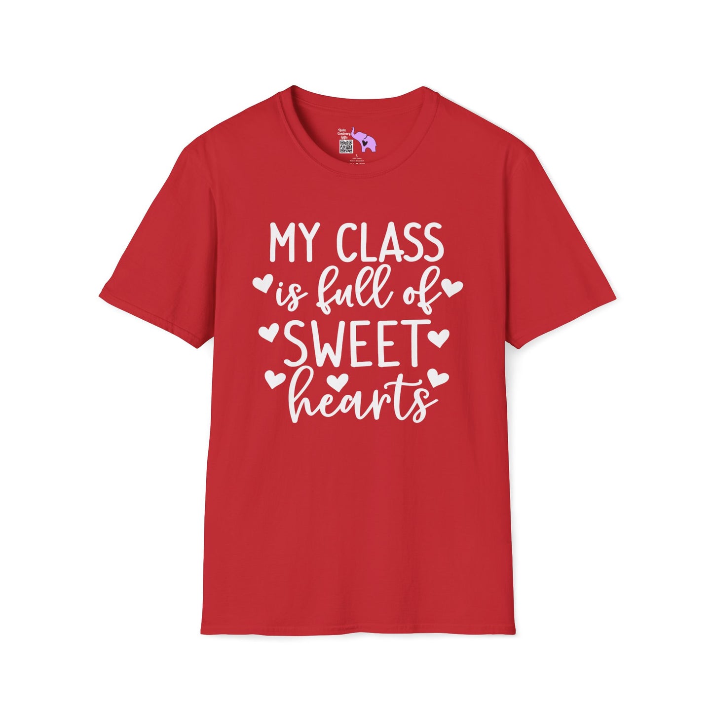 My Class is Full of Sweet Hearts Adult T-shirt