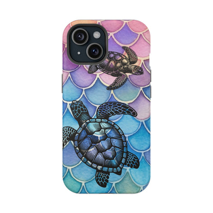 Sea Turtle Silhouette MagSafe® Compatible Tough Case for iPhone