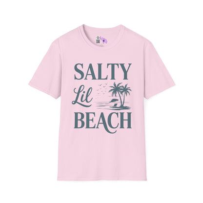 Salty LIl' Beach Adult T-shirt