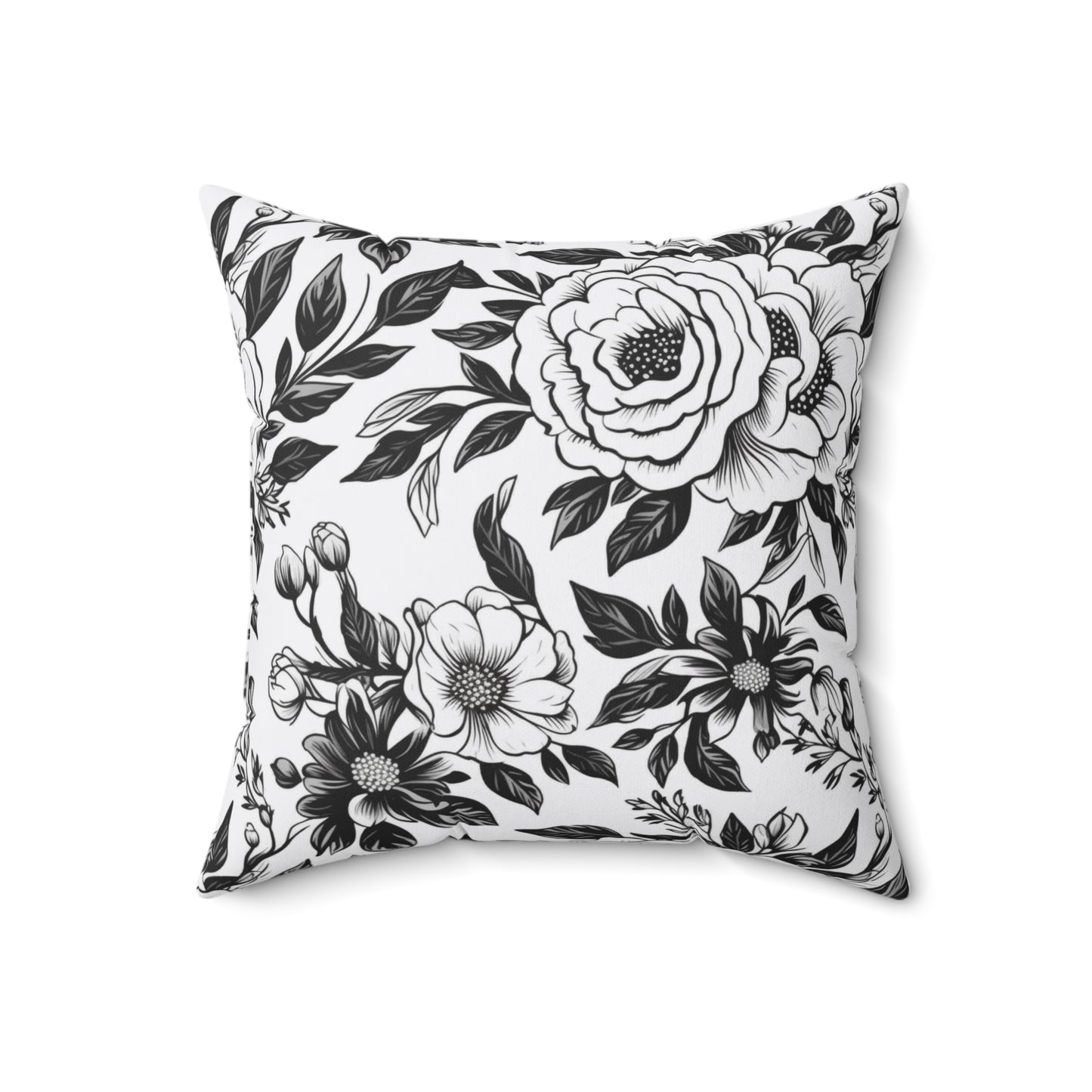 Whispering Blooms Throw Pillow