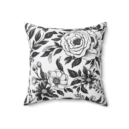 Whispering Blooms Throw Pillow