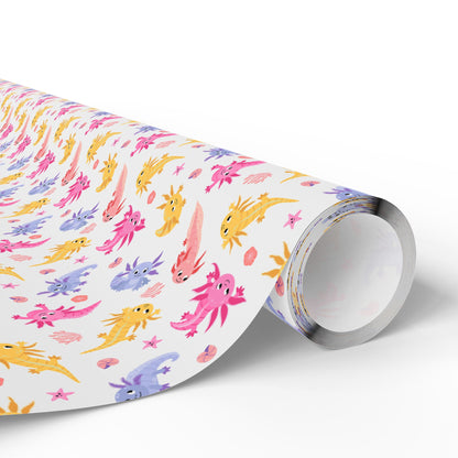 Axolotl Whimsy Wrapping Paper