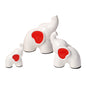 Ceramic Elephant Vase Family