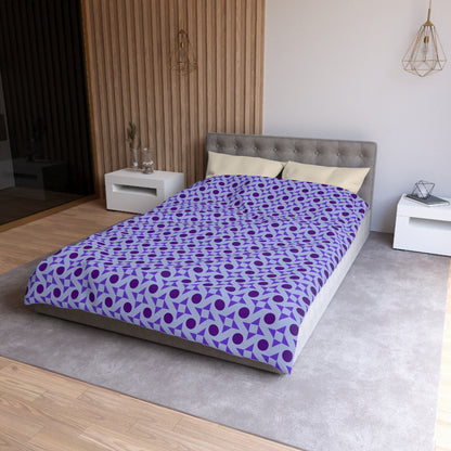 Violet Pinwheels Microfiber Duvet Cover