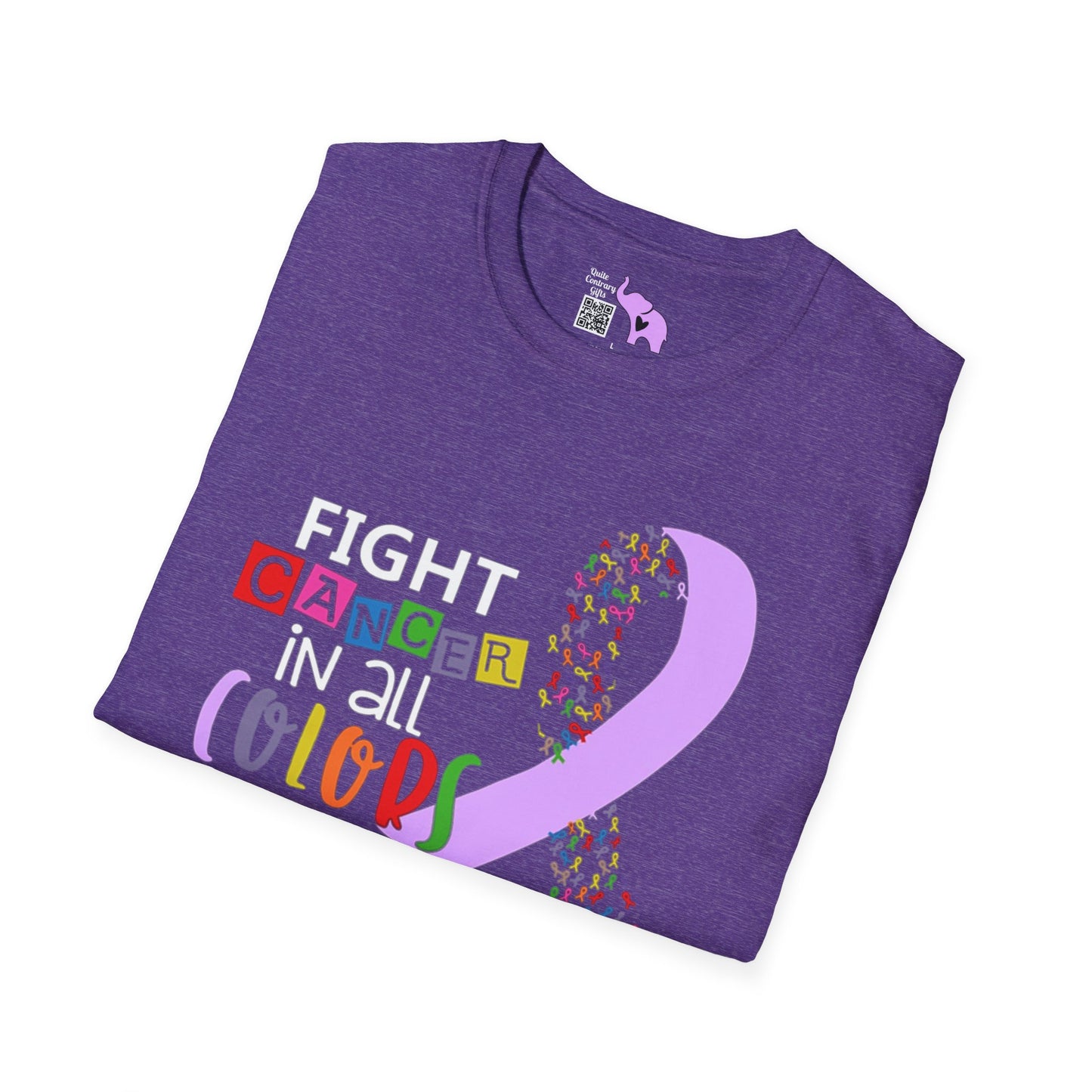 Fight Cancer in All Colors 14 Adult T-shirt