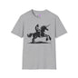 Bigfoot Rides A Unicorn Adult T-shirt