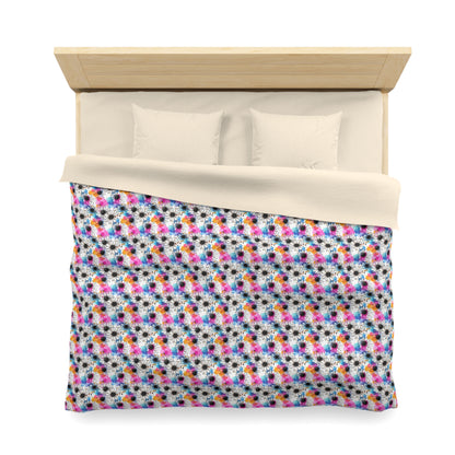 Watercolor Daisy Dream Microfiber Duvet Cover