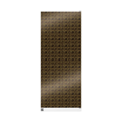 Golden Star Lattice Wrapping Paper