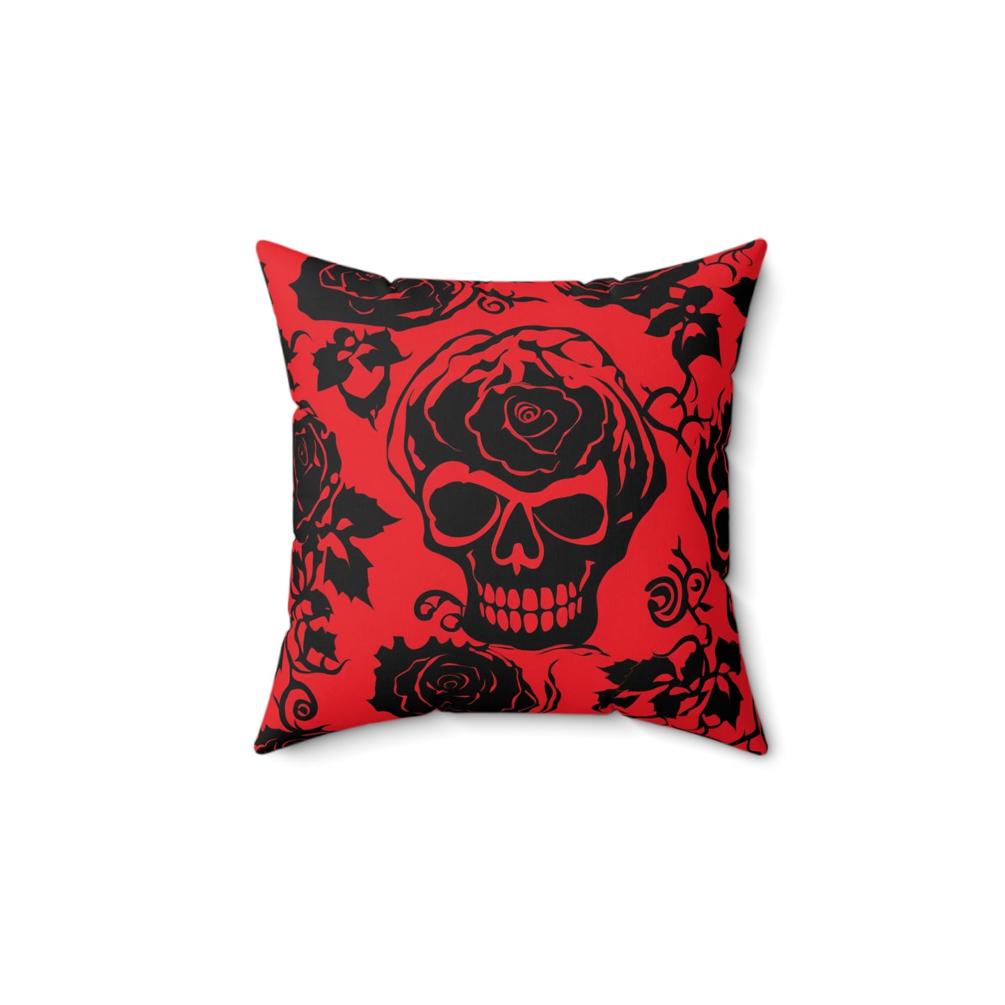 Crimson Masquerade Throw Pillow