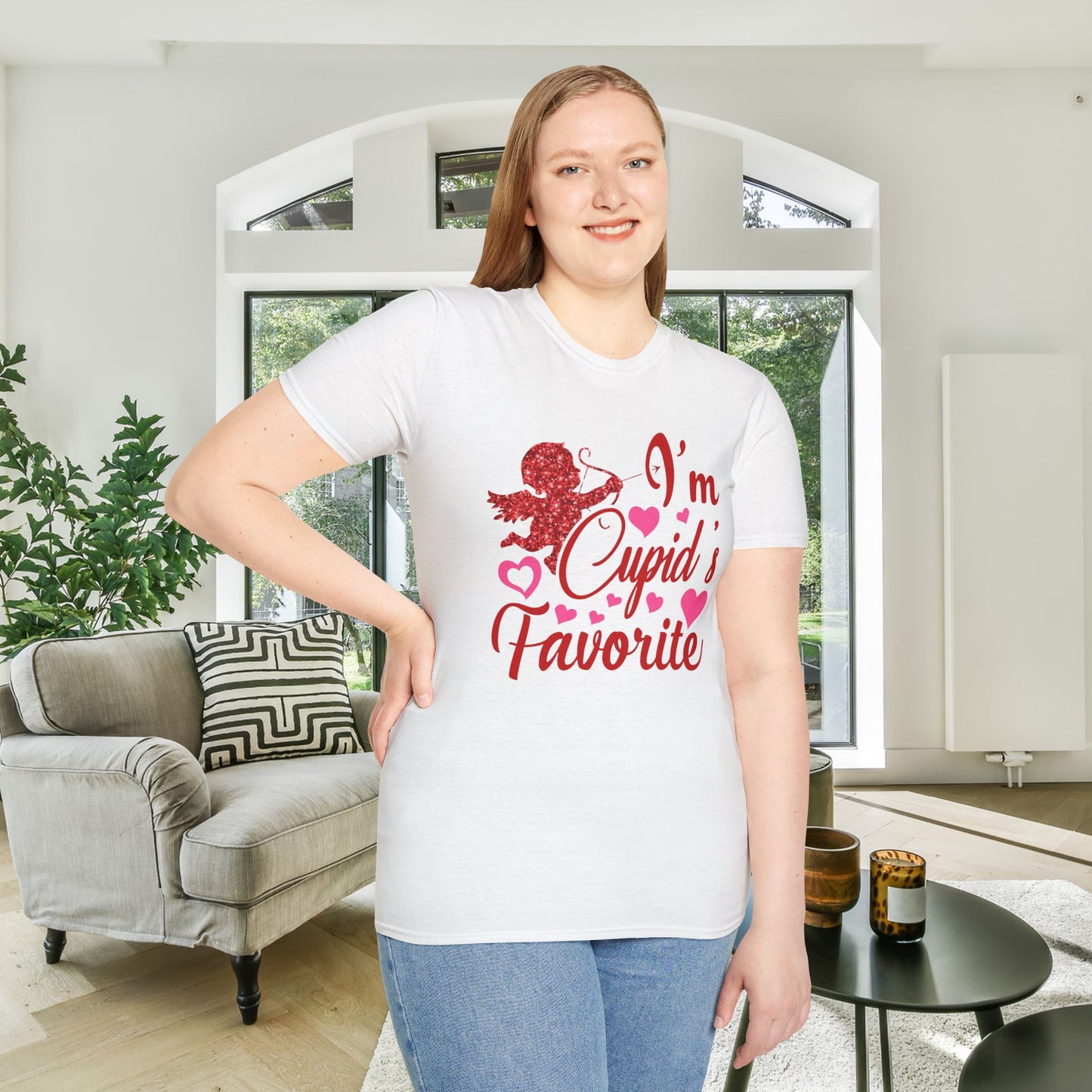 I'm Cupid's Favorite Adult Unisex Tshirt