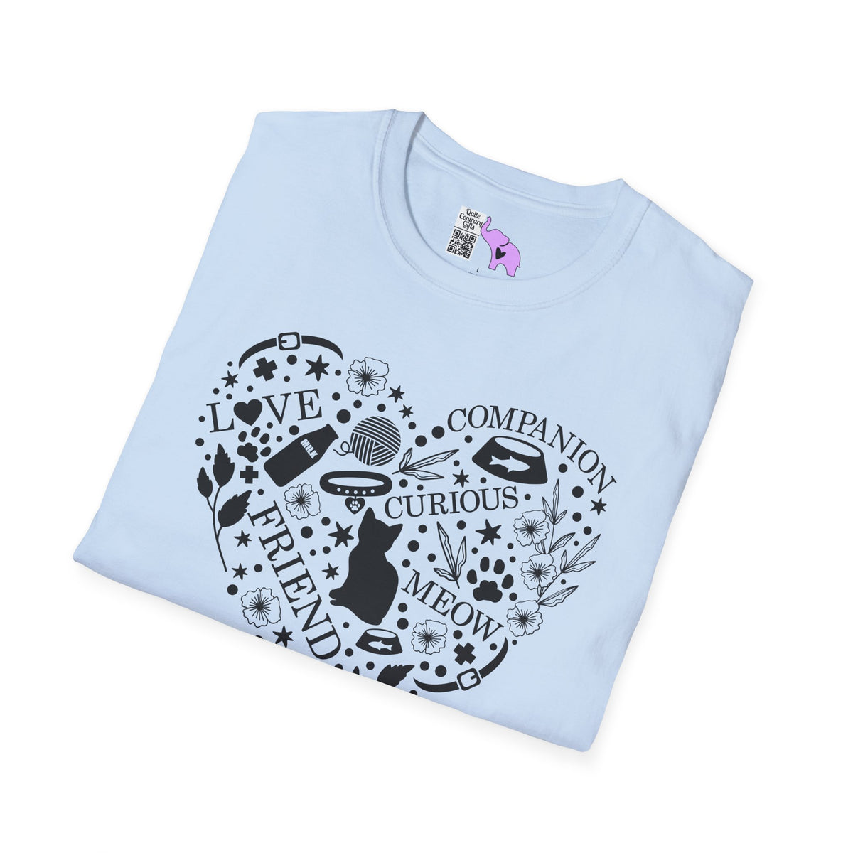 Cats Fill My Heart Adult T-shirt