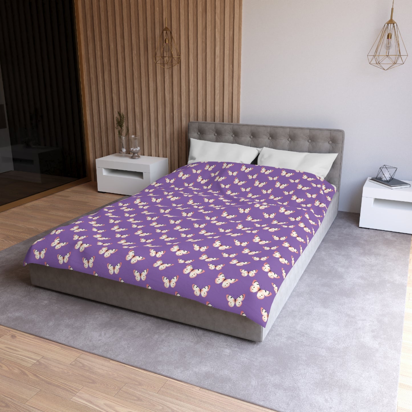 Lavender Flutter Microfiber Duvet Cover