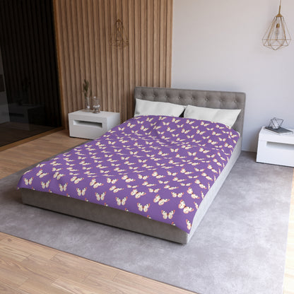 Lavender Flutter Microfiber Duvet Cover