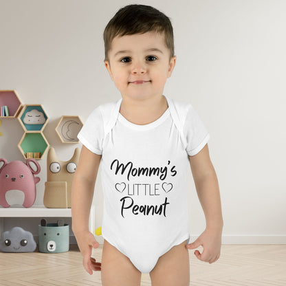 Mommy's Little Peanut Infant Baby Rib Bodysuit