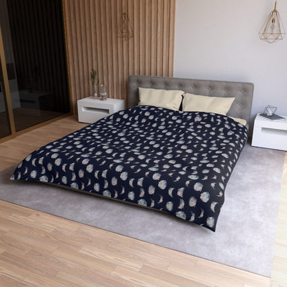 Lunar Garden Microfiber Duvet Cover