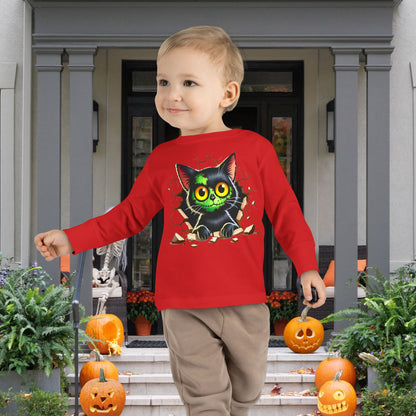 Zombie Kitty Toddler Long Sleeve Tee