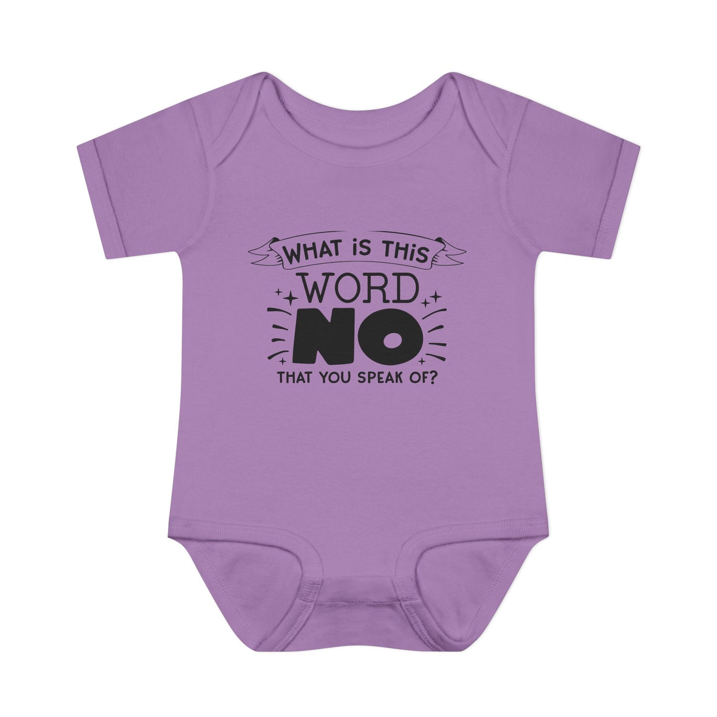 What Is This Word No That You Speak Of? Baby Rib Bodysuit