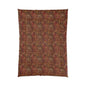 Crimson Palm Veil Comforter