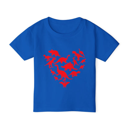 Dinosaur Heart Heavy Cotton™ Toddler T-shirt