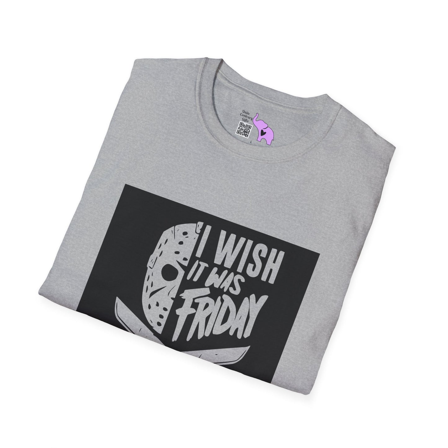 Jason Voorhees I Wish It Was Friday Adult T-shirt