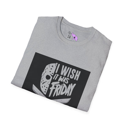 Jason Voorhees I Wish It Was Friday Adult T-shirt