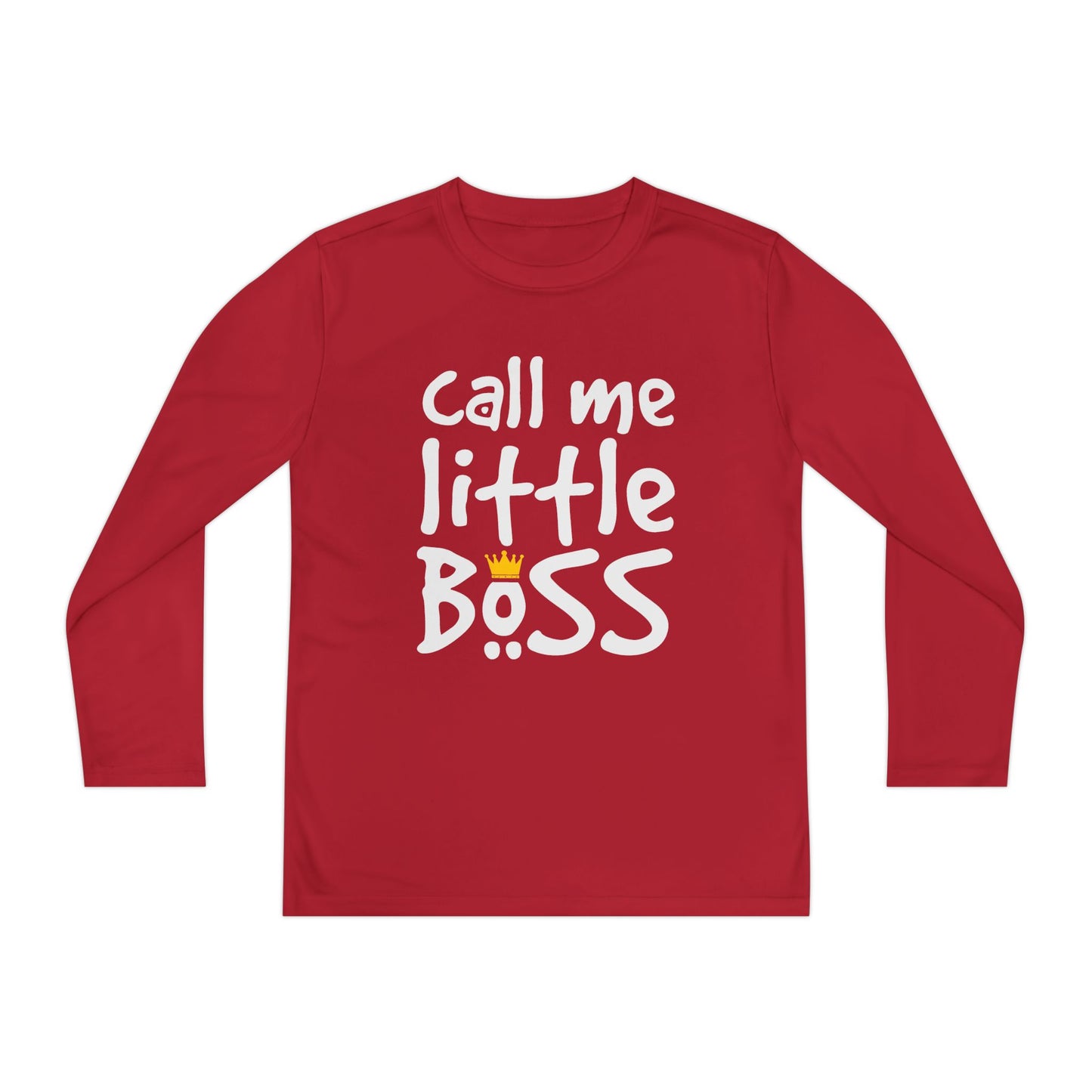 Call Me Little Boss Youth Long Sleeve Tee