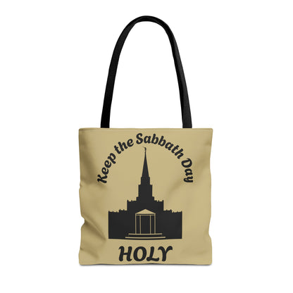 Keep The Sabbath Day Holy (Houston LDS Temple)Canvas Tote Bag