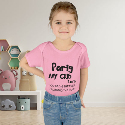 Party My Crib 2AM Infant Baby Rib Bodysuit