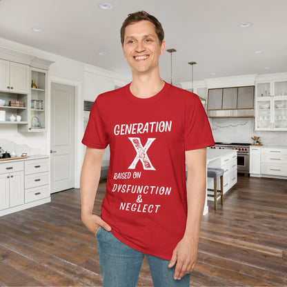 GenX Dysfunction & Neglect Adult T-shirt