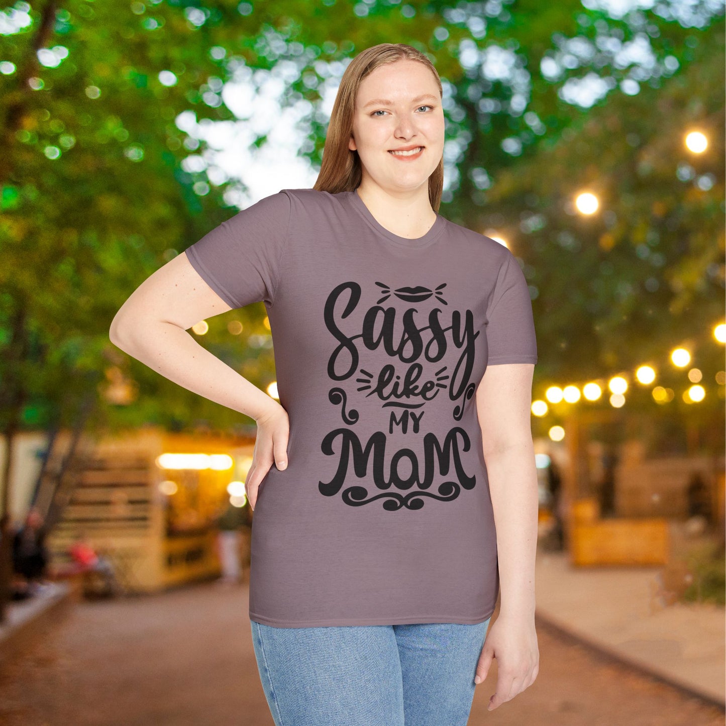 Sassy Like My Mom Adult T-shirt