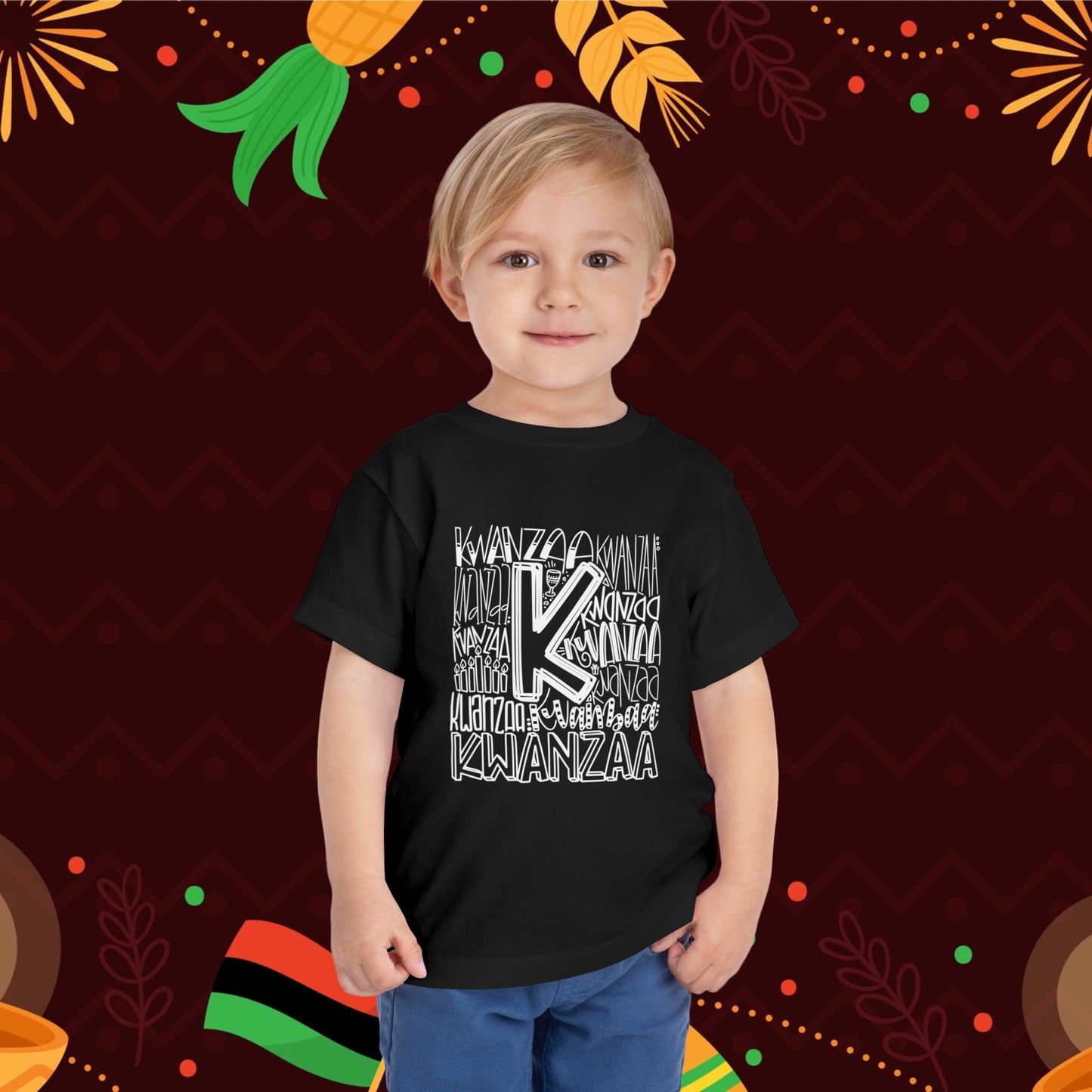 Kwanzaa Wordcloud Toddler Tee