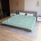 Tealberry Blooms Microfiber Duvet Cover