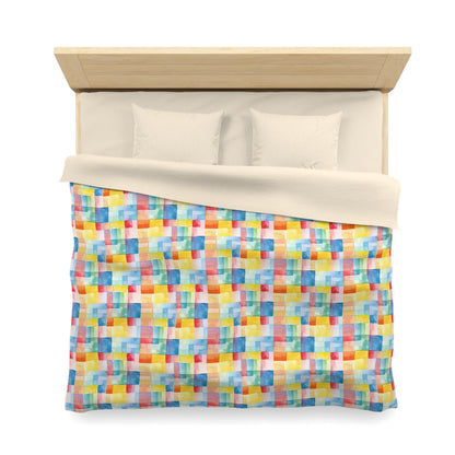 Mosaic Meadows Microfiber Duvet Cover