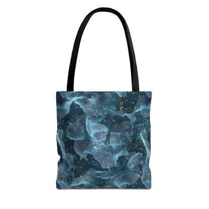 Midnight Sheer & Lace Canvas Tote Bag