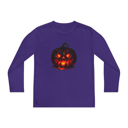 ""Inferno Jack-O’-Lantern Youth Long Sleeve Tee