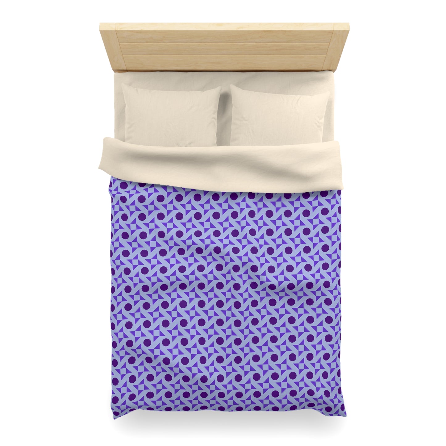 Violet Pinwheels Microfiber Duvet Cover