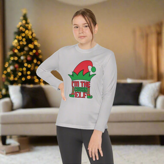 I'm The Cousin Elf Youth Long Sleeve Tee