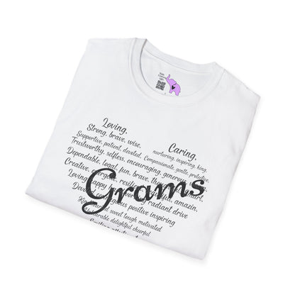 Grams Descriptive Words Adult T-shirt
