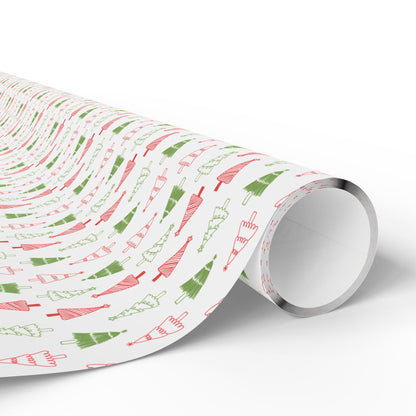 Merry Little Trees Wrapping Paper