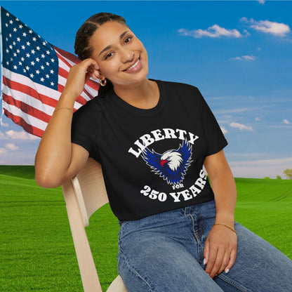 Liberty for 250 Years (Eagle) Adult T-shirt