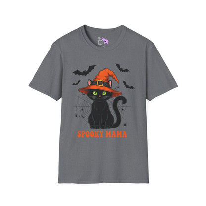 Spooky Mama (Black Catl) Adult T-shirt