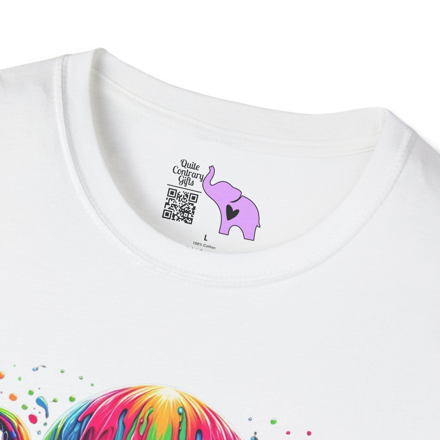 Colorful Skeleton Octopus Adult T-shirt