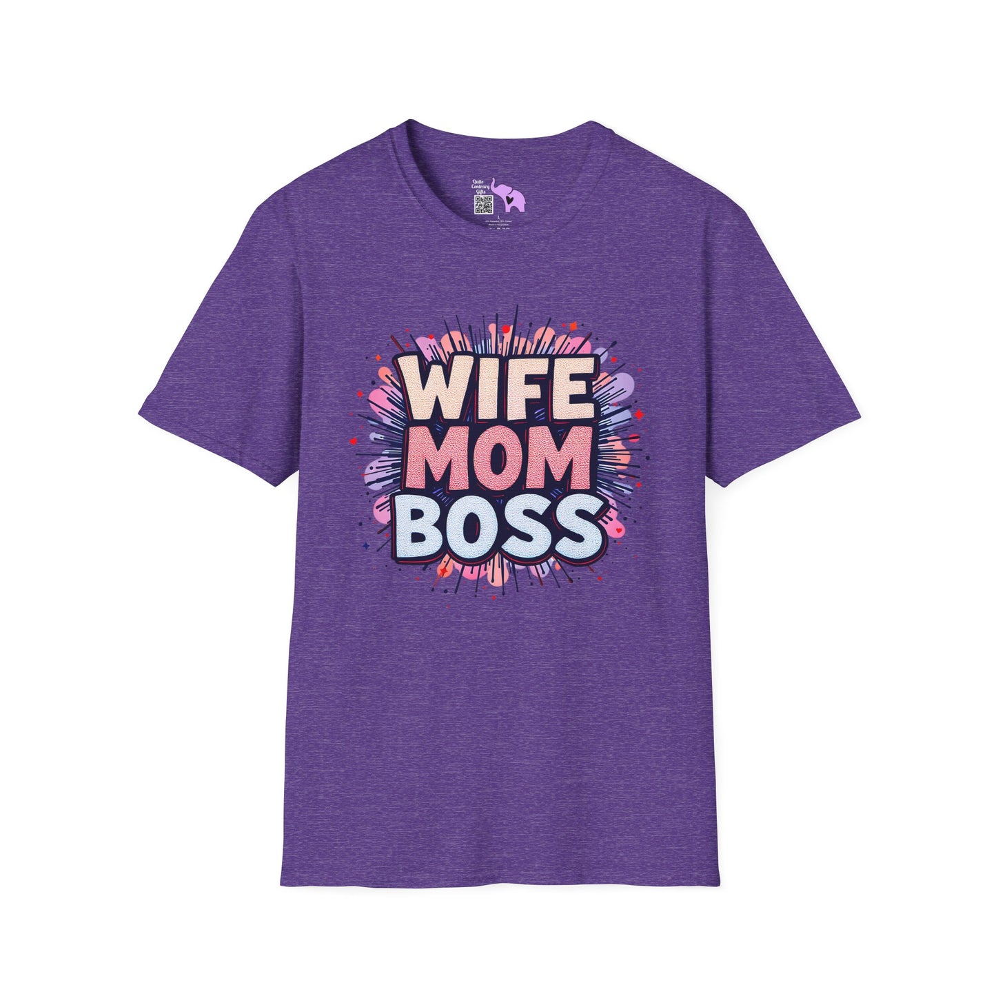 Wife Mom Boss Adult T-shirt
